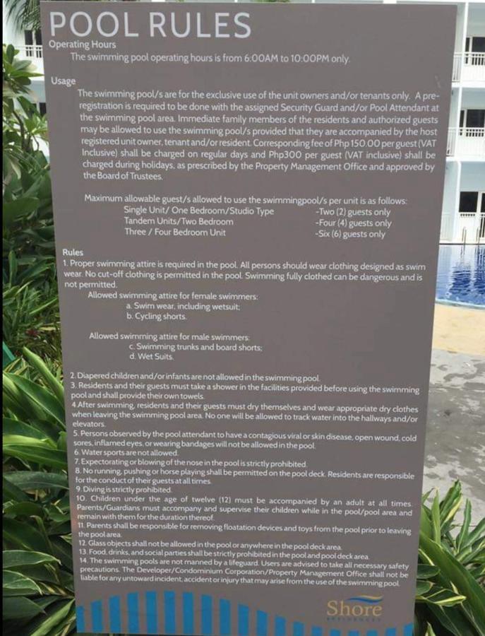 Sabina'S One Bedroom Condo At Shore Tower C 马尼拉 外观 照片